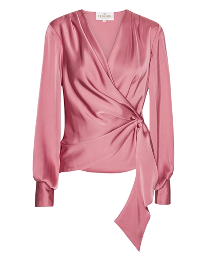 Ines Bluse - Semi Rich Velvet Pink - Karmamia Copenhagen
